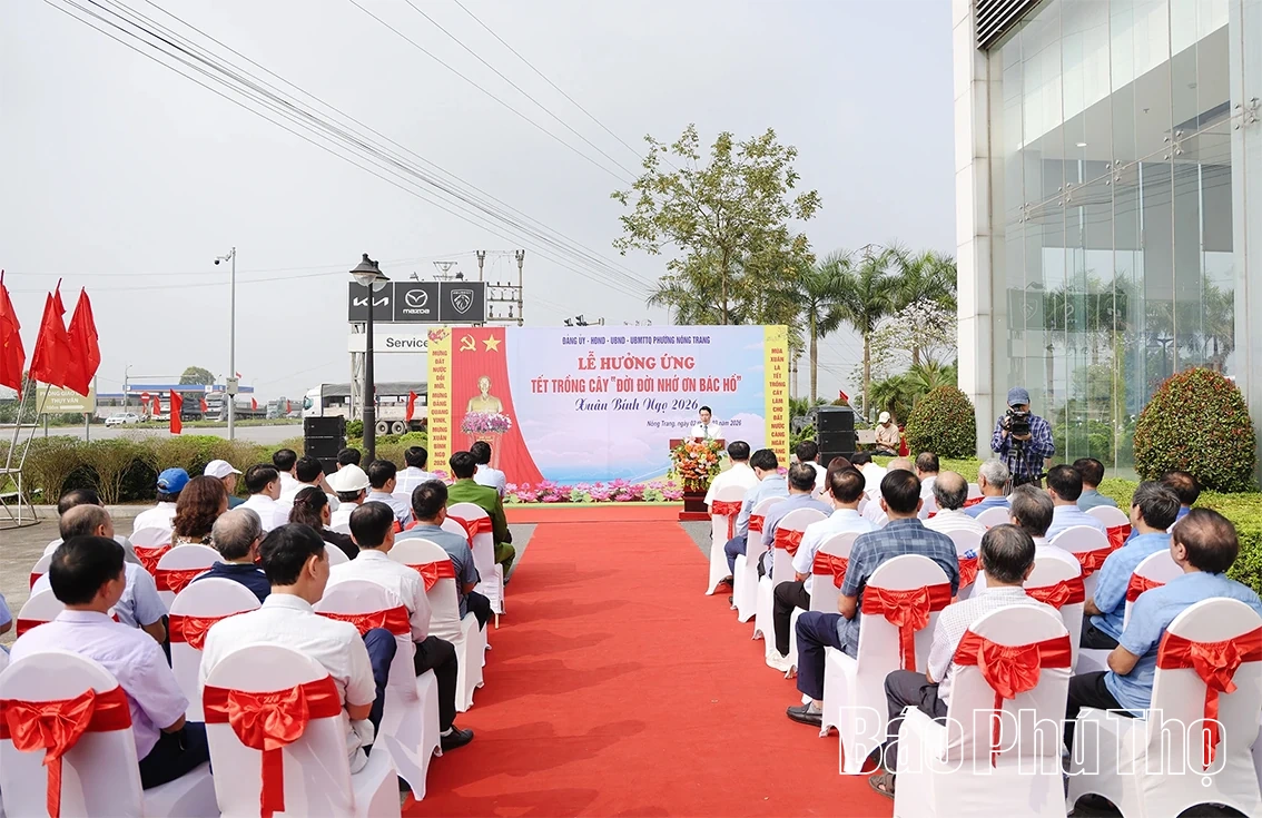 Phường Nông Trang hưởng ứng “Tết trồng cây đời đời nhớ ơn Bác Hồ”