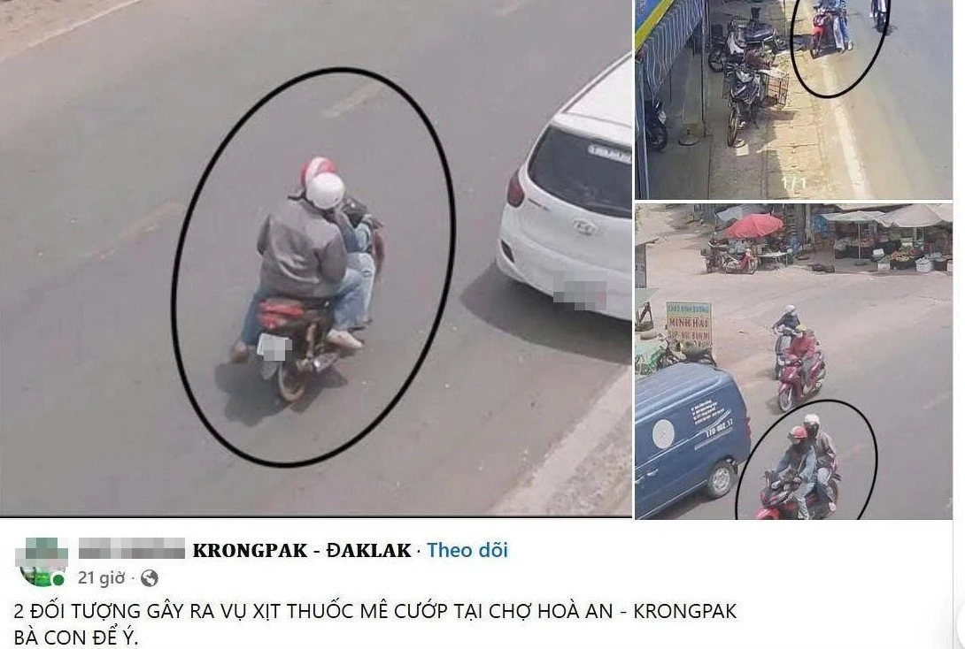 Vụ nghi xịt thuốc mê cướp tài sản đăng tải trên mạng xã hội là sai sự thật