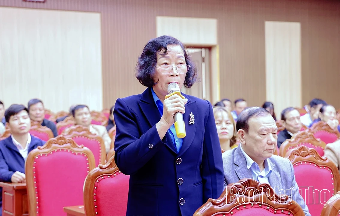 Ứng cử viên ĐBQH khóa XVI tiếp xúc cử tri tại xã Thanh Sơn