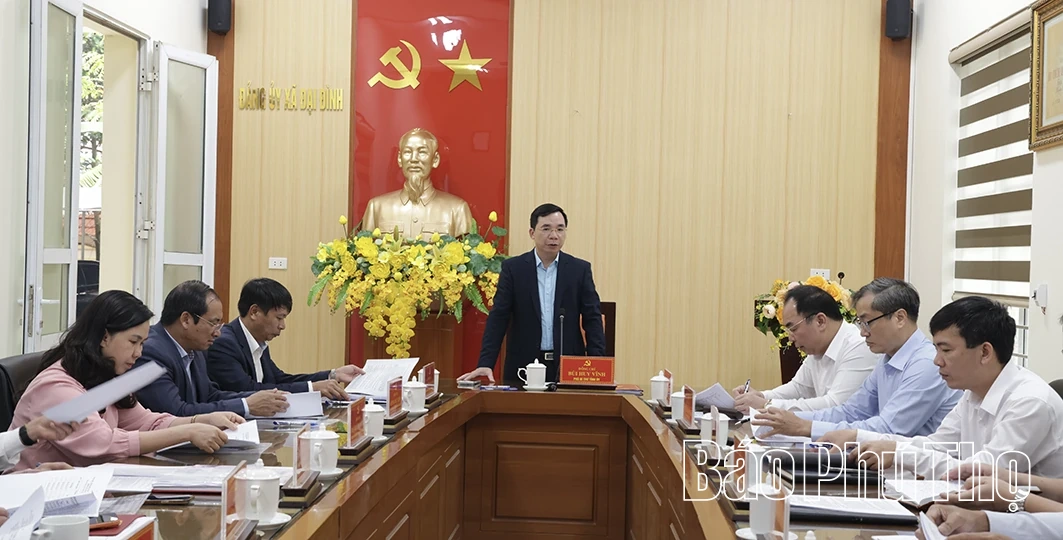 Ban Chỉ đạo Bầu cử tỉnh kiểm tra công tác chuẩn bị bầu cử tại một số xã khu vực Vĩnh Phúc