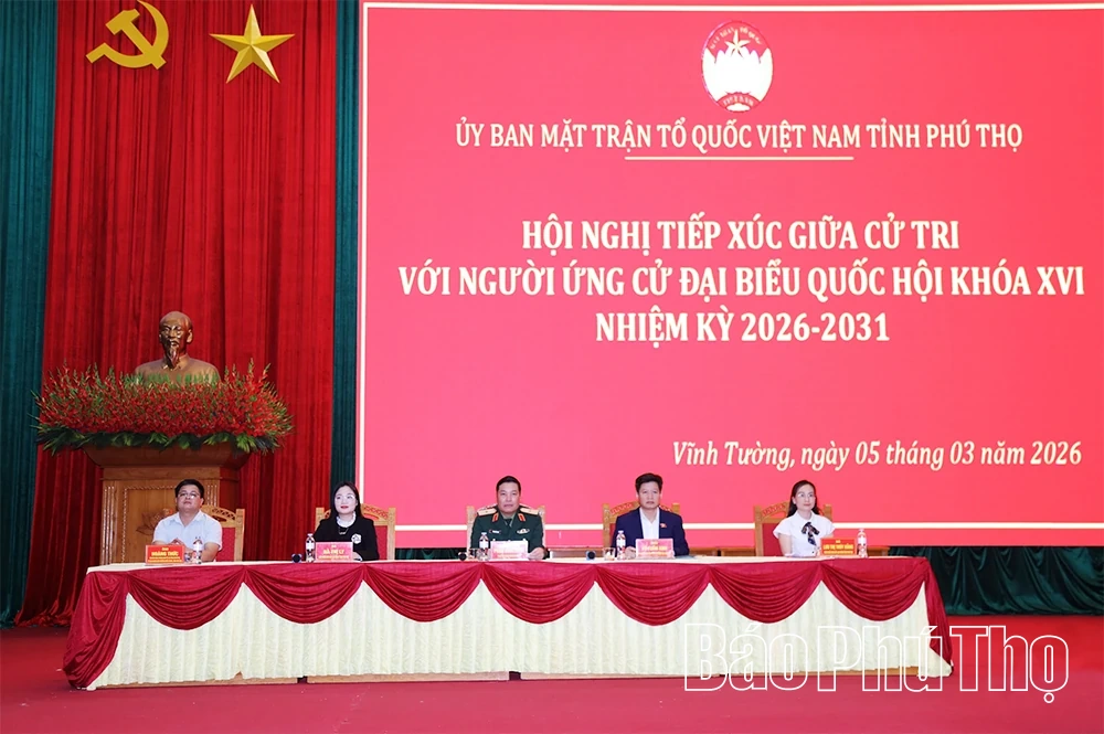 Ứng cử viên ĐBQH khóa XVI Đơn vị bầu cử số 3 tiếp xúc cử tri