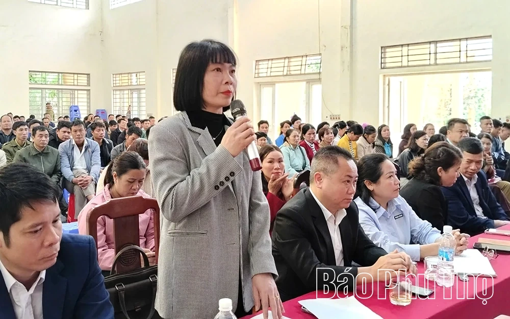 Các ứng cử viên đại biểu HĐND tỉnh tiếp xúc cử tri tại Đơn vị bầu cử số 15