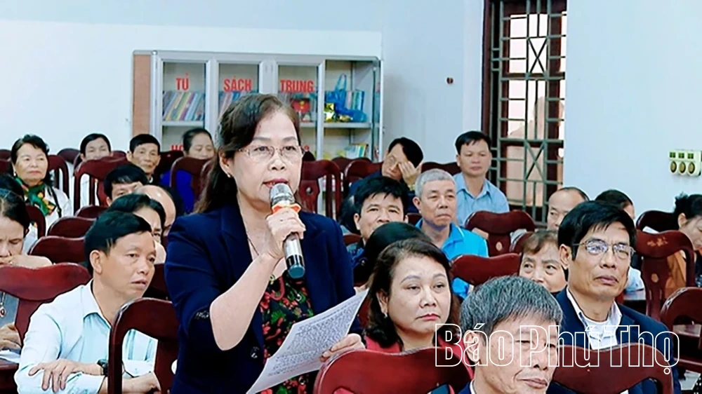 Các ứng cử viên đại biểu HĐND tỉnh tiếp xúc cử tri tại phường Nông Trang