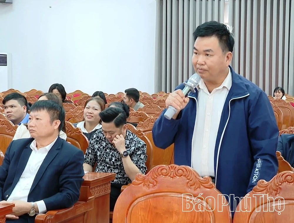 Ứng cử viên đại biểu HĐND tỉnh tiếp xúc cử tri tại Đơn vị bầu cử số 13