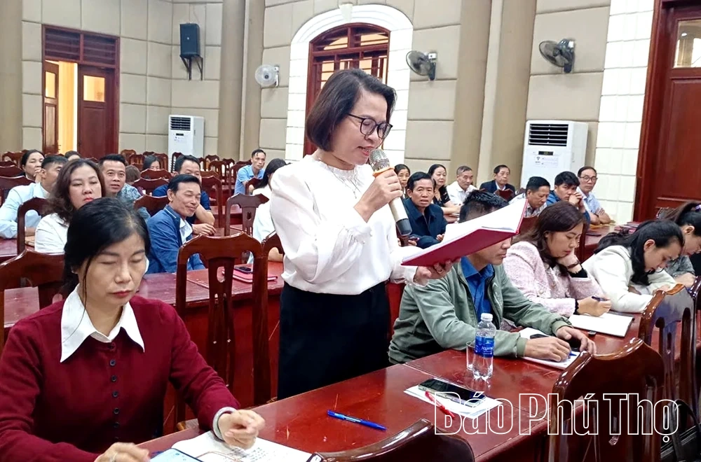 Ứng cử viên đại biểu HĐND tỉnh tiếp xúc cử tri tại Đơn vị bầu cử số 16