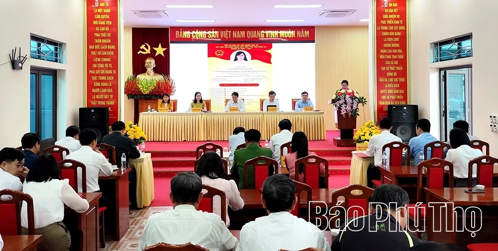 Ứng cử viên đại biểu HĐND tỉnh tiếp xúc cử tri tại Đơn vị bầu cử số 5