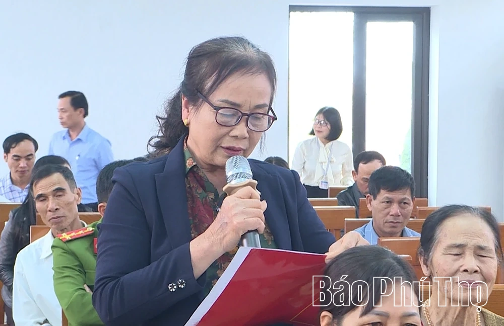 Ứng cử viên đại biểu HĐND tỉnh tiếp xúc cử tri tại Đơn vị bầu cử số 5