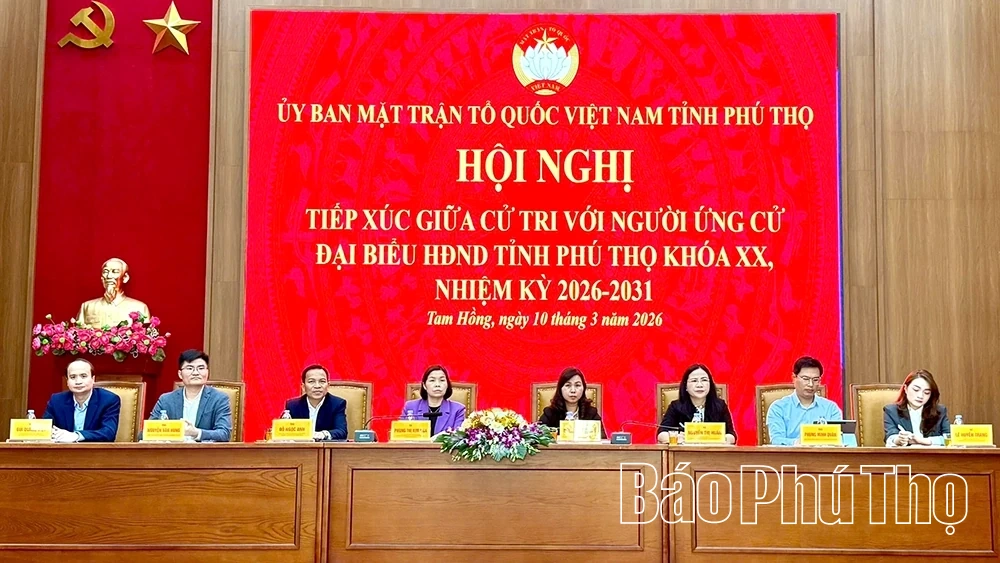 Ứng cử viên đại biểu HĐND tỉnh nhiệm kỳ 2026-2031 tiếp xúc cử tri Đơn vị bầu cử số 12