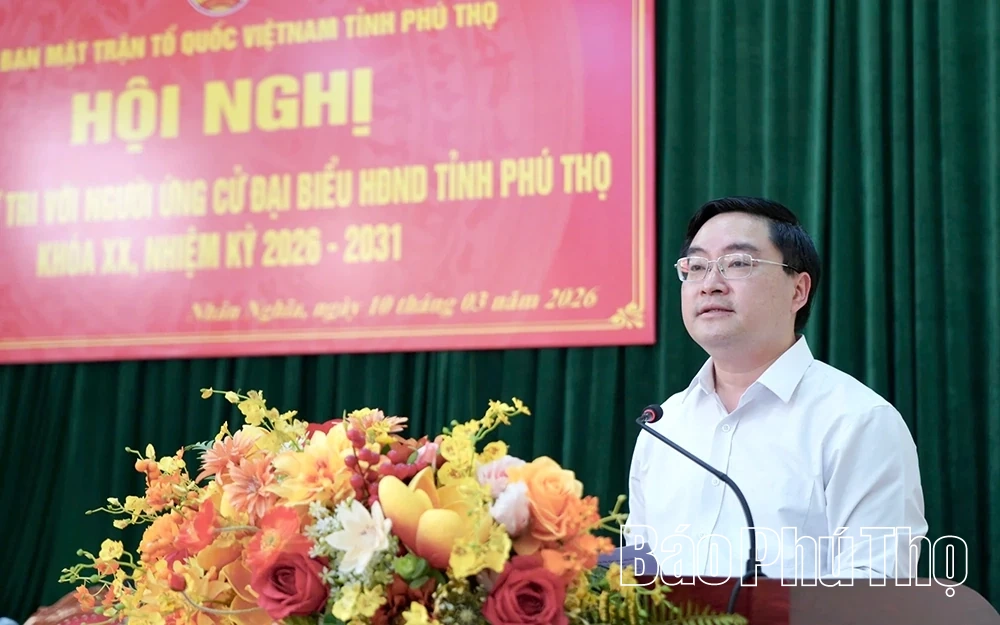 Ứng cử viên đại biểu HĐND tỉnh tiếp xúc cử tri 5 xã thuộc Đơn vị bầu cử số 18