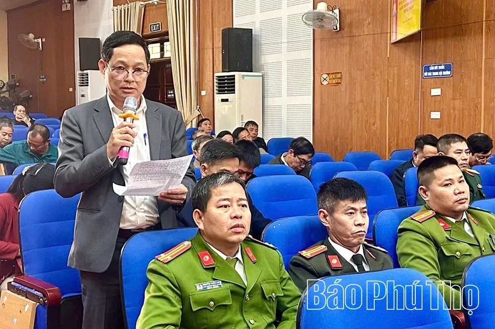 Ứng cử viên đại biểu HĐND tỉnh tiếp xúc cử tri tại Đơn vị bầu cử số 19