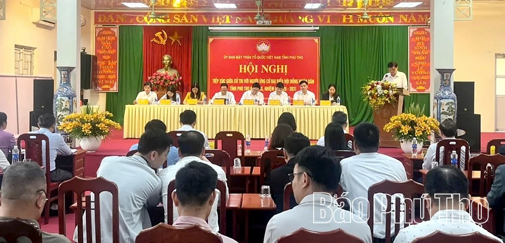 Ứng cử viên đại biểu HĐND tỉnh tiếp xúc cử tri tại các xã Lạc Sơn, Thượng Cốc