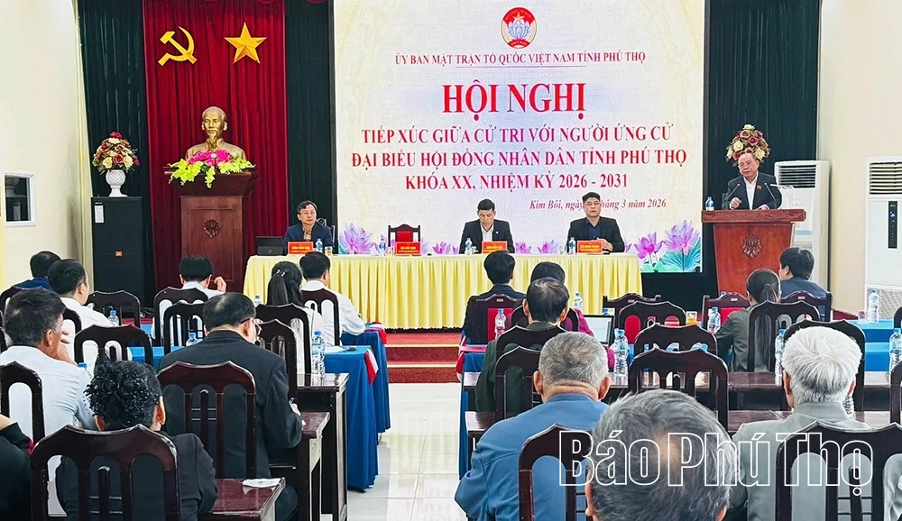 Các ứng viên đại biểu HĐND tỉnh tiếp xúc cử tri tại xã Kim Bôi và Nật Sơn