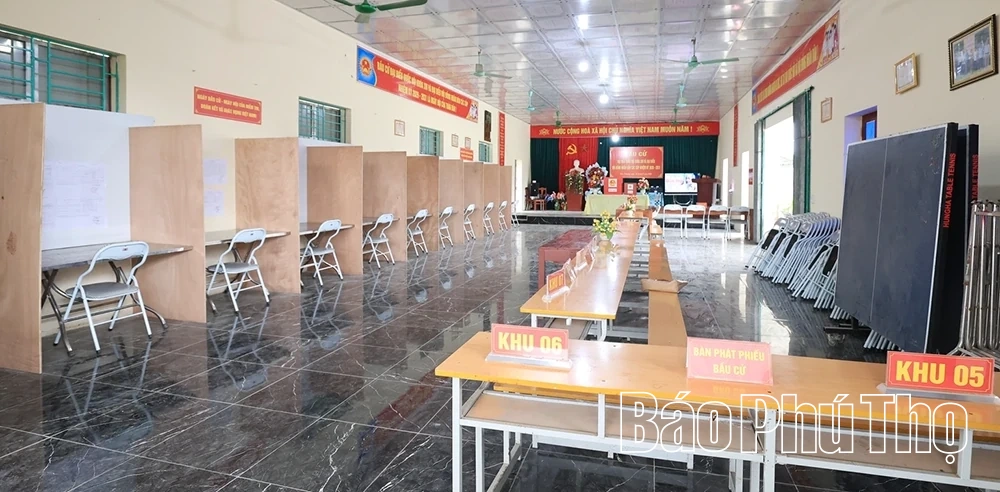 Kiểm tra công tác chuẩn bị bầu cử tại 6 xã: Hạ Hòa, Vĩnh Chân, Hiền Lương, Yên Kỳ, Đan Thượng, Văn Lang