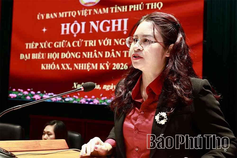 Các ứng cử viên đại biểu HĐND tỉnh khóa XX tiếp xúc cử tri tại Đơn vị bầu cử số 13