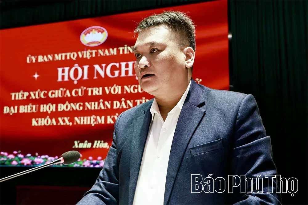 Các ứng cử viên đại biểu HĐND tỉnh khóa XX tiếp xúc cử tri tại Đơn vị bầu cử số 13