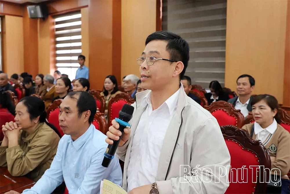 Các ứng cử viên đại biểu HĐND tỉnh tiếp xúc cử tri tại xã Lạc Thủy và Cao Dương