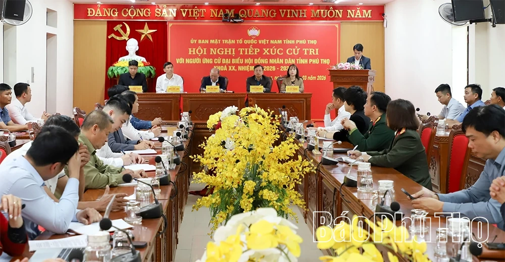 Ứng cử viên đại biểu HĐND tỉnh tiếp xúc cử tri tại Đơn vị bầu cử số 17