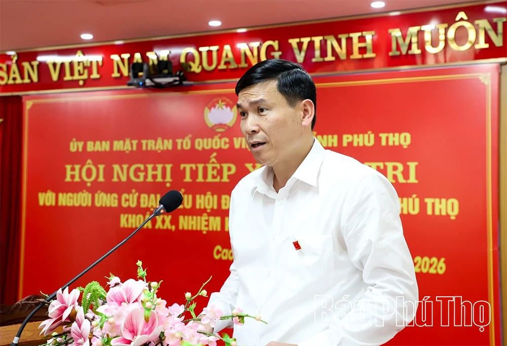 Ứng cử viên đại biểu HĐND tỉnh tiếp xúc cử tri tại Đơn vị bầu cử số 17