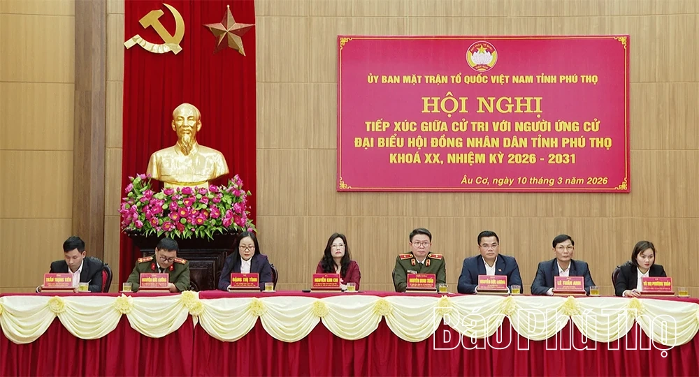 Tiếp xúc giữa cử tri với người ứng cử đại biểu HĐND tỉnh tại Đơn vị bầu cử số 3