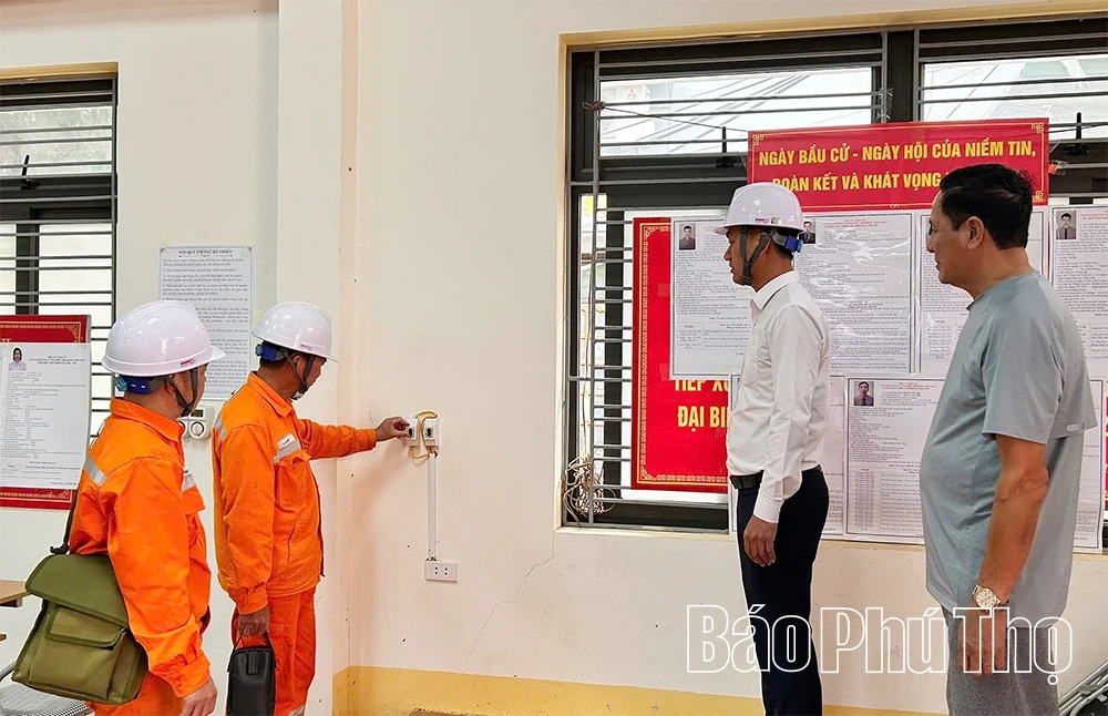Công ty Điện lực Phú Thọ đảm bảo cung cấp điện phục vụ bầu cử