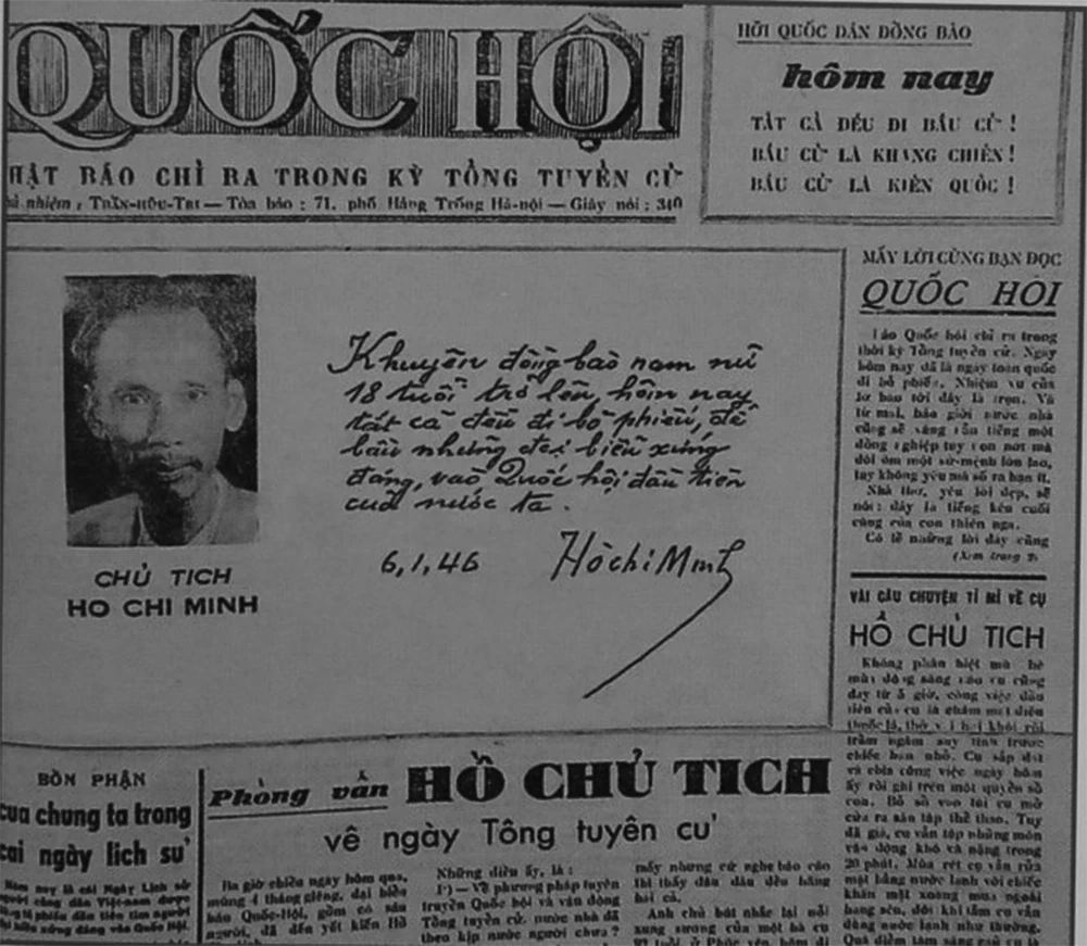 Tư tưởng Chủ tịch Hồ Chí Minh về bầu cử - Nền tảng của dân chủ cách mạng