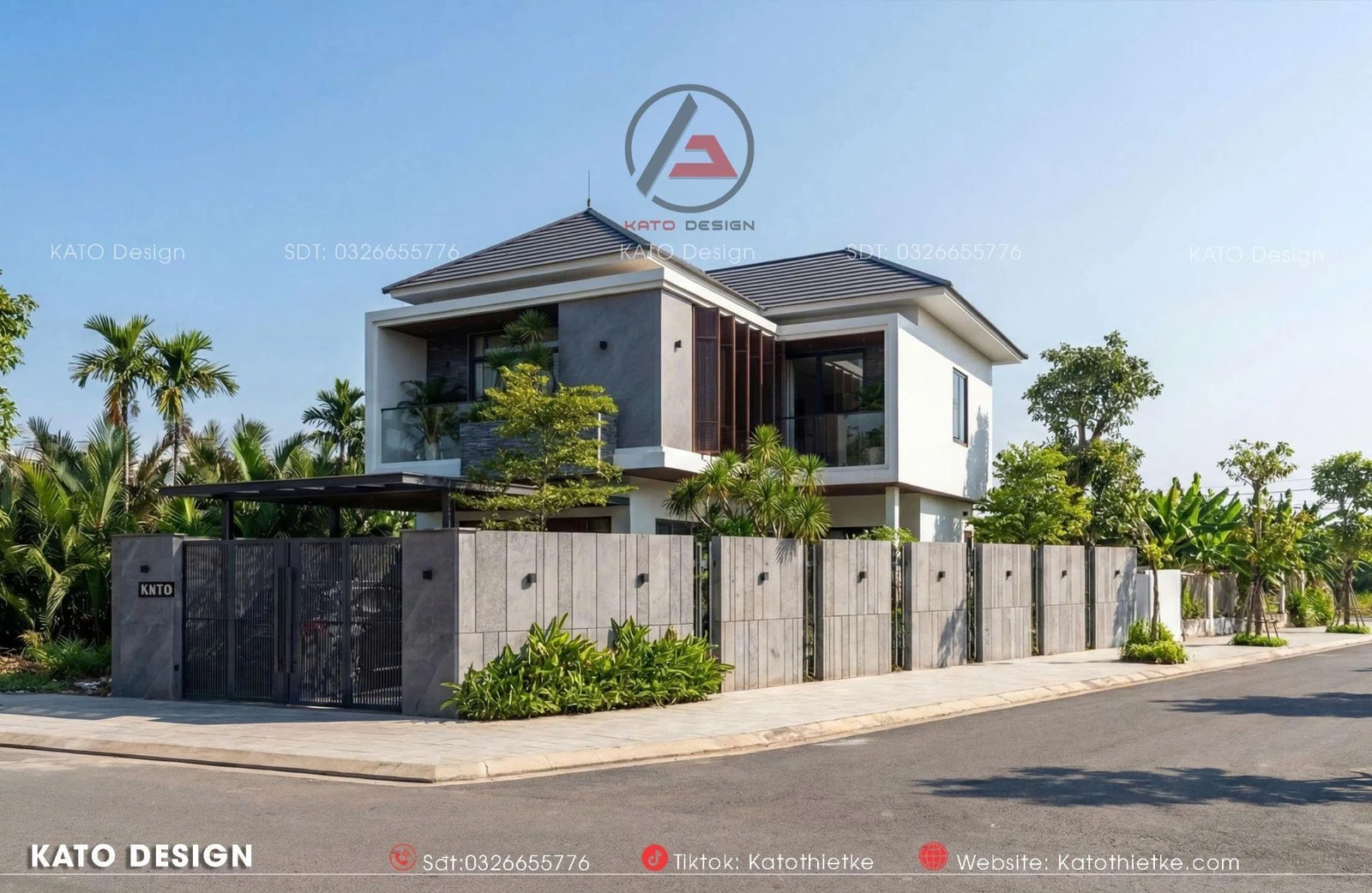 Nhà mái Nhật sân vườn - Giải pháp không gian sống gần gũi thiên nhiên