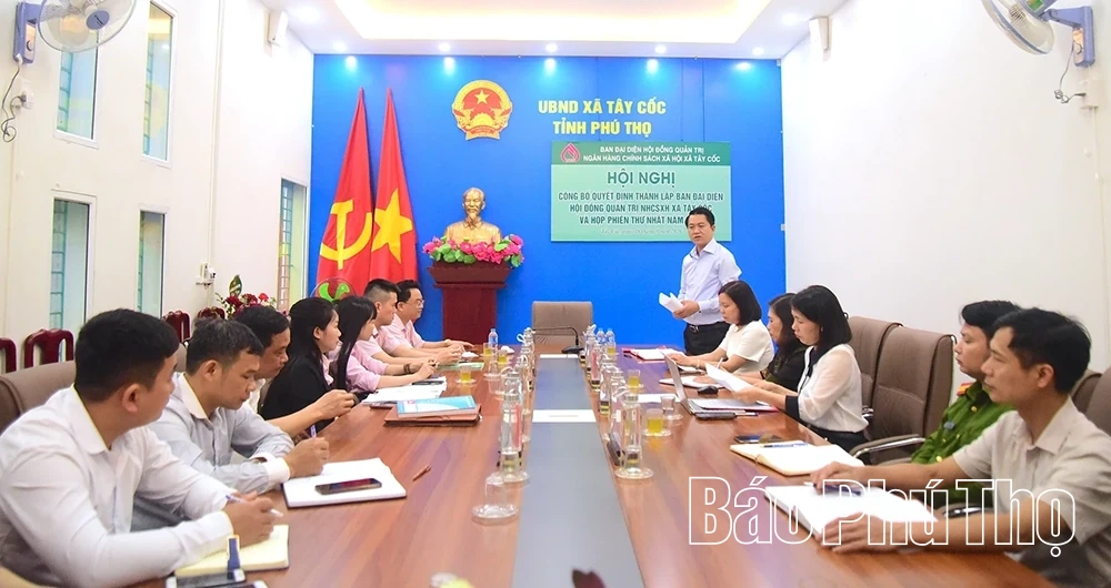 Tây Cốc ra mắt Ban đại diện Hội đồng quản trị Ngân hàng Chính sách xã hội xã