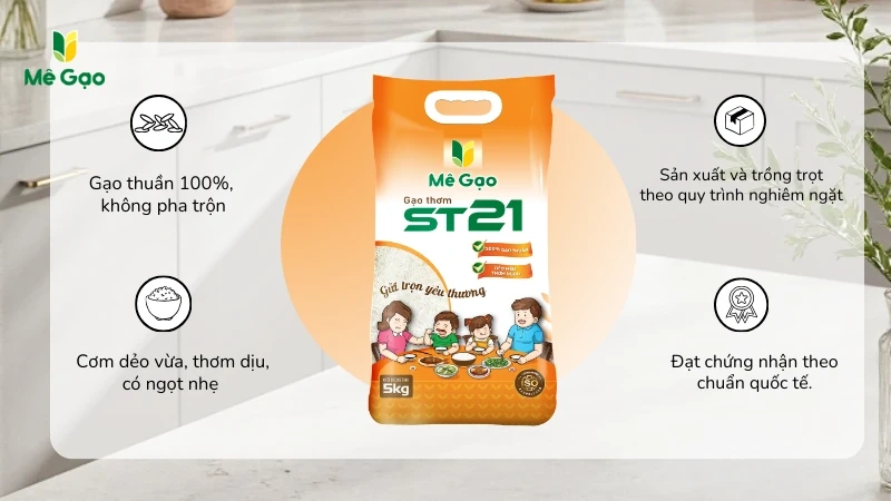 Cách phân biệt gạo ST21 thật và giả đơn giản, hiệu quả