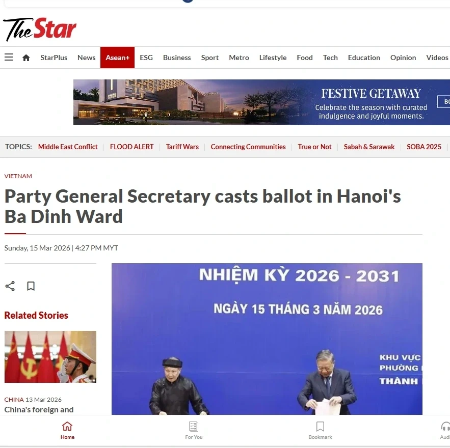 Báo chí quốc tế đưa tin đậm nét về cuộc bầu cử tại Việt Nam