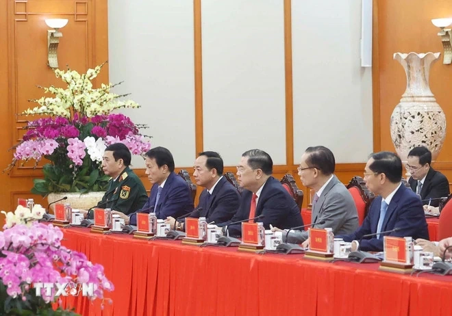 Tổng Bí thư tiếp các Bộ trưởng Trung Quốc nhân dịp Đối thoại chiến lược 3+3
