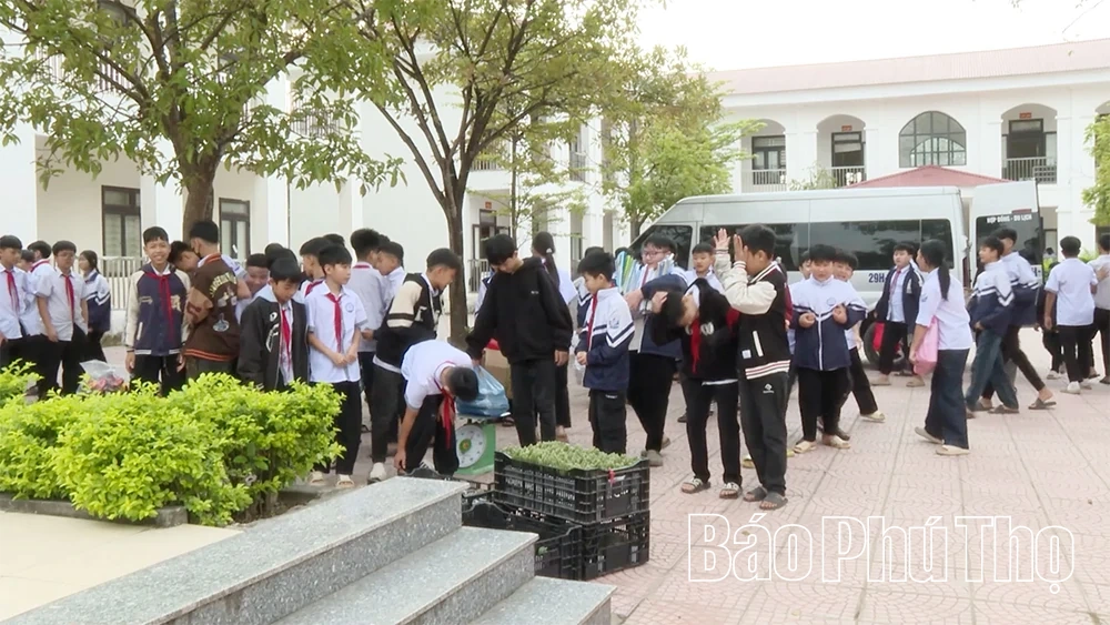 Đổi giấy lấy cây - Lan tỏa lối sống xanh từ trường học