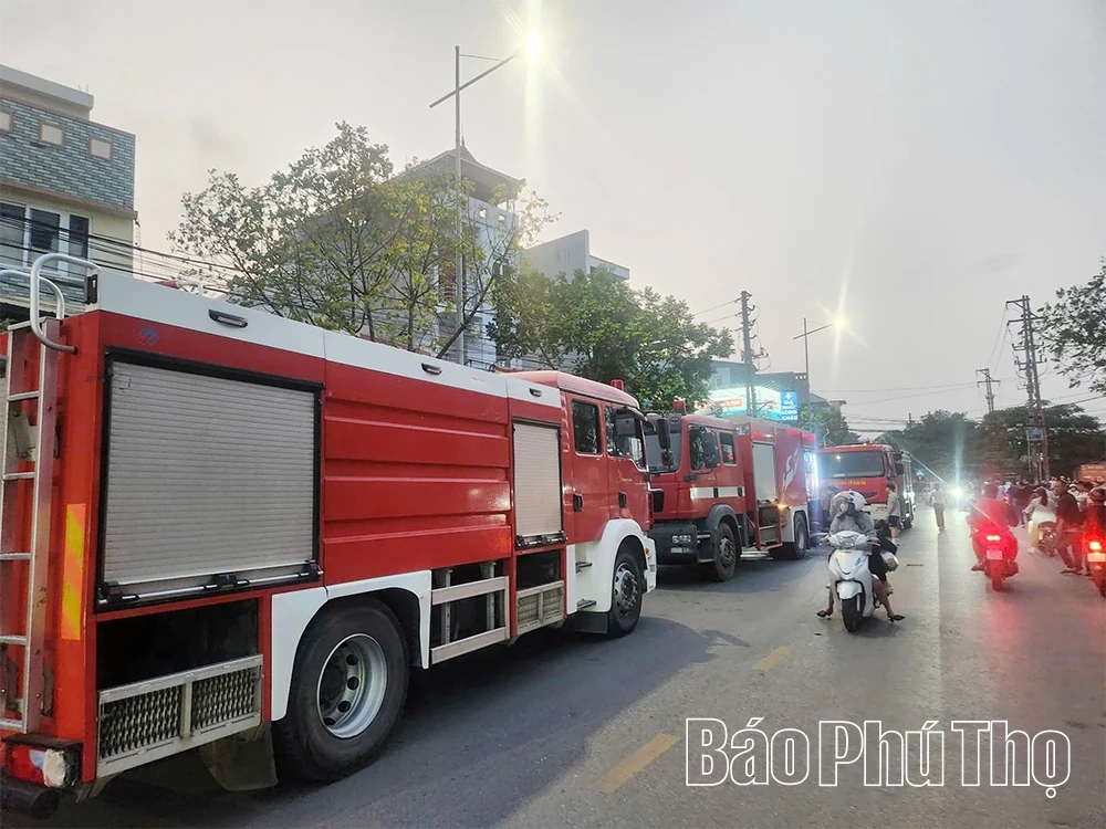 Cháy quán bia tại phường Vĩnh Phúc