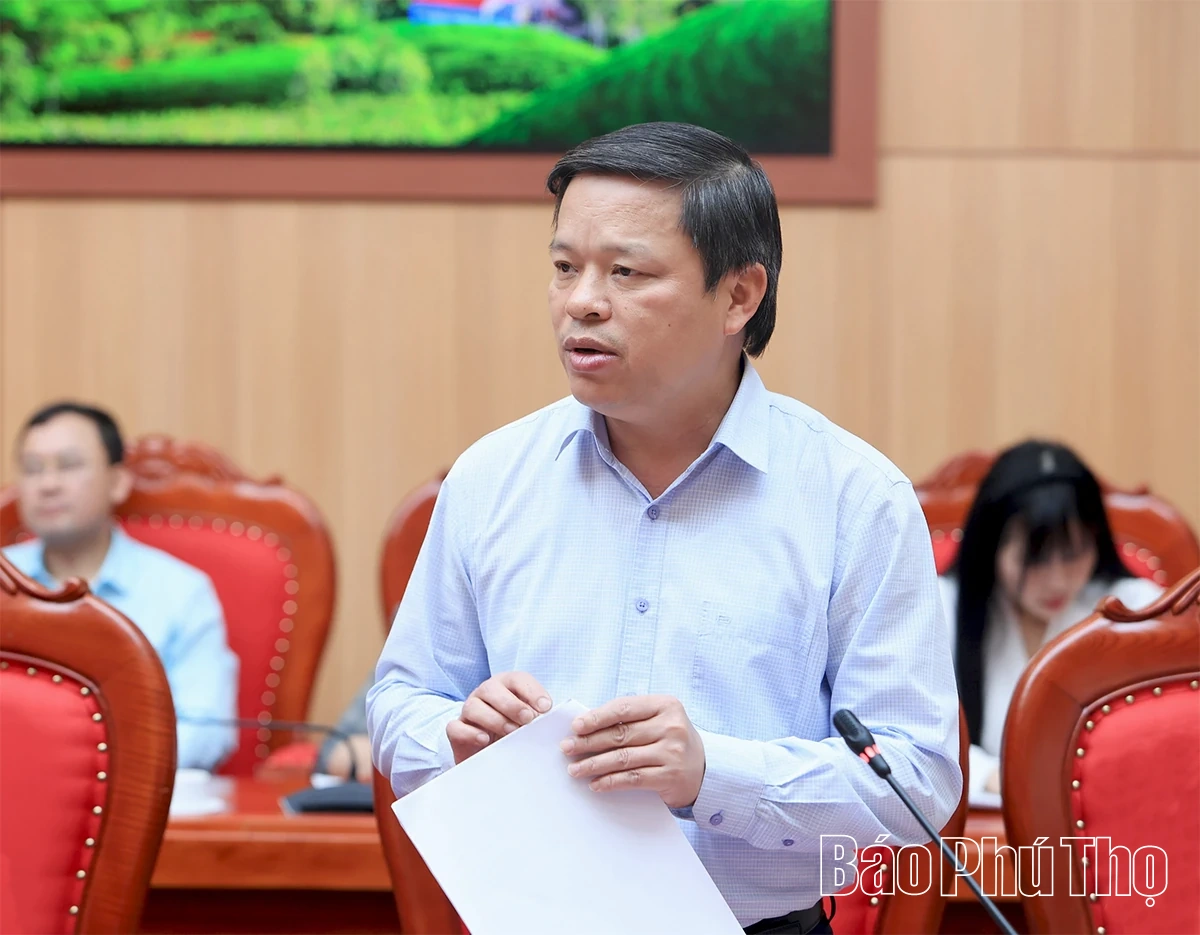 Đoàn kiểm tra, giám sát số 15 của Bộ Chính trị làm việc tại Phú Thọ