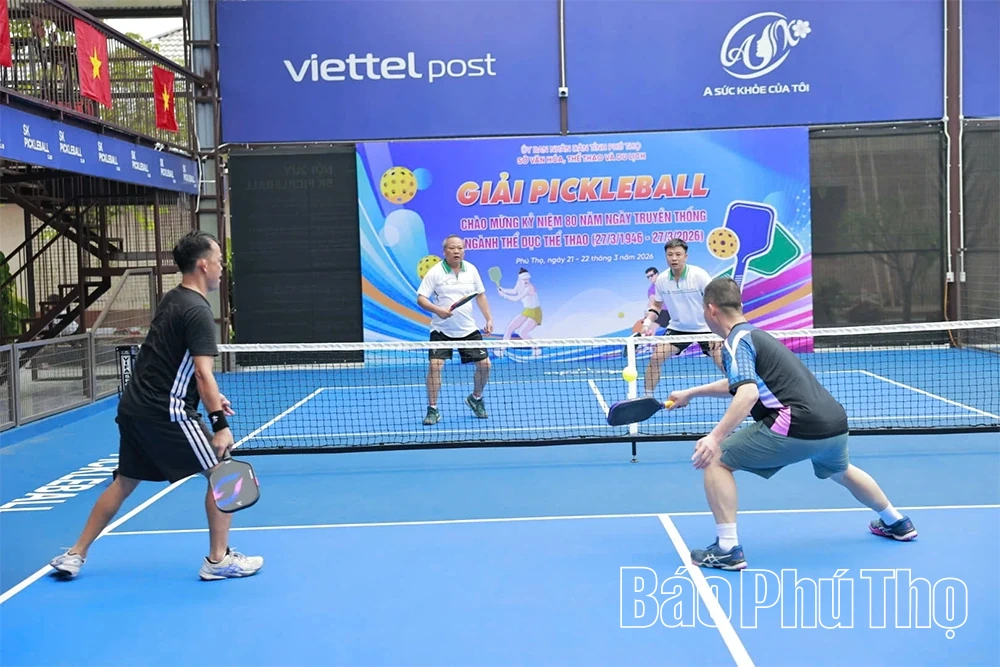 Sôi nổi Giải Pickleball ngành Văn hoá - Thể thao và Du lịch năm 2026