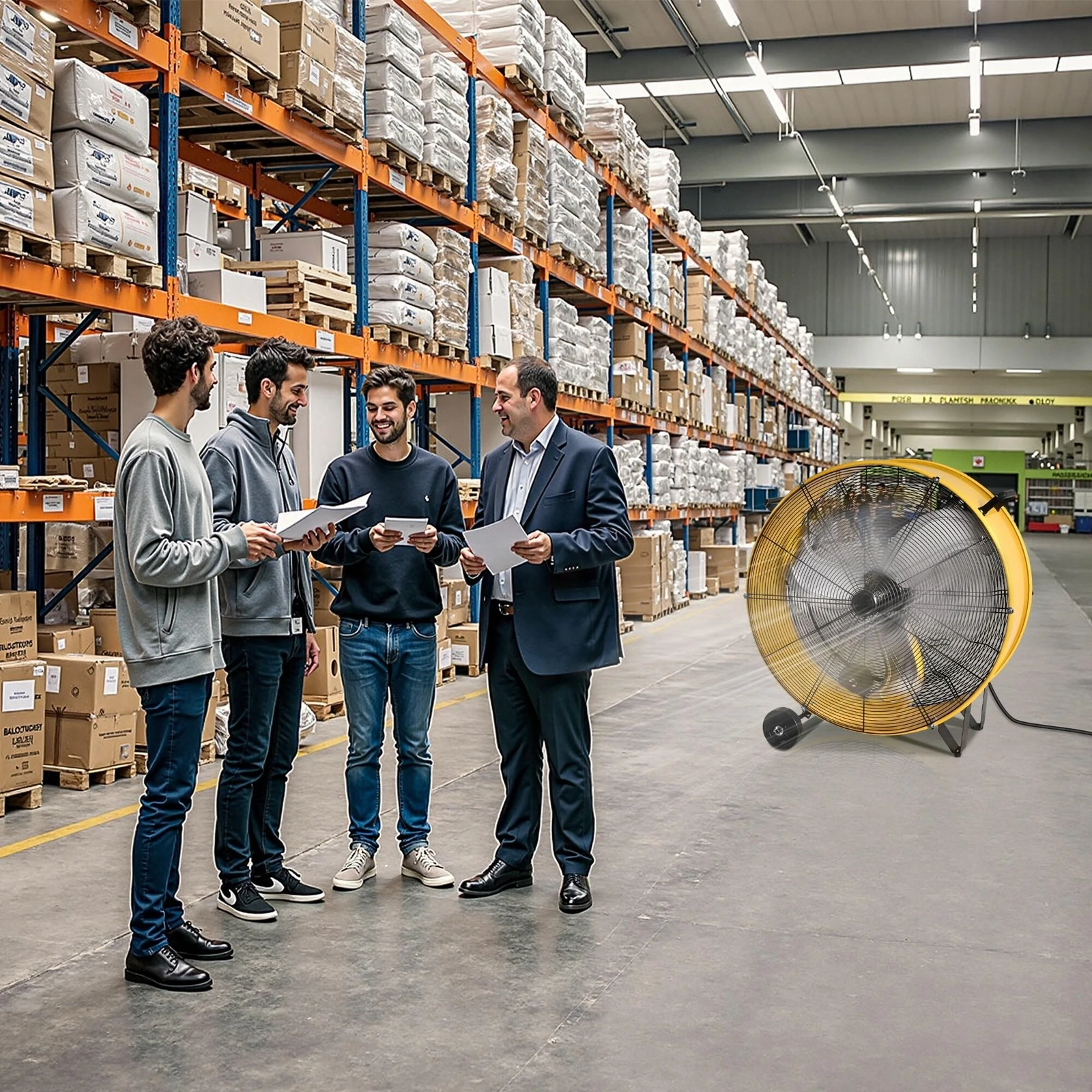 Quạt sàn công nghiệp An Phú Quý đáp ứng nhu cầu làm mát trong sản xuất