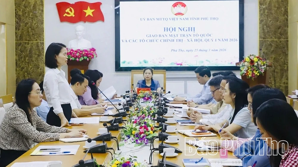 Giao ban Mặt trận Tổ quốc và các tổ chức chính trị - xã hội quý I năm 2026