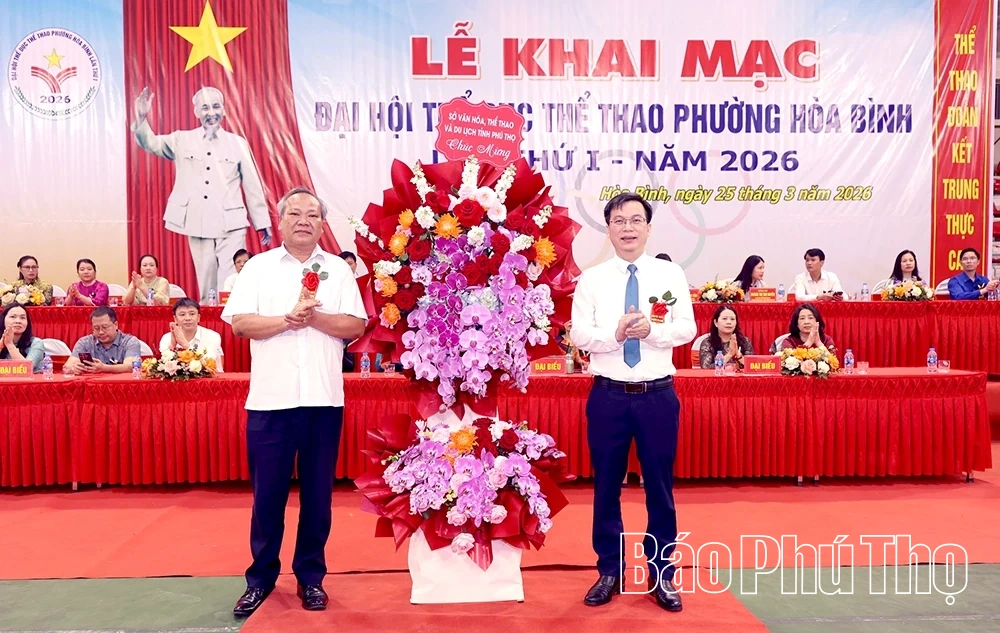 90 vận động viên tham gia Đại hội Thể dục thể thao phường Hòa Bình lần thứ I