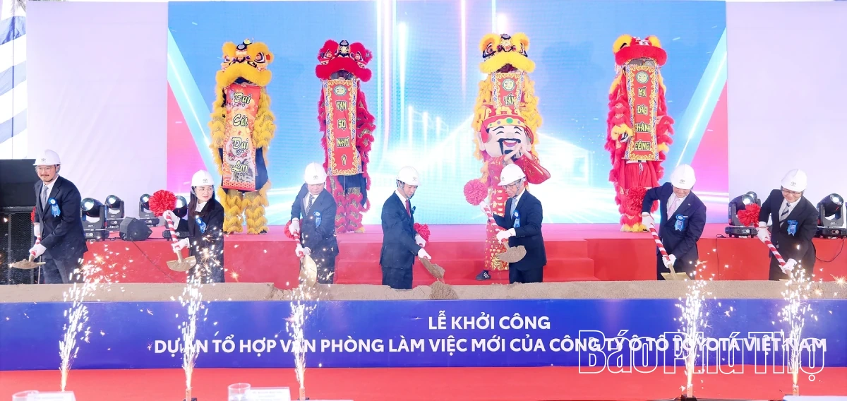 Toyota Việt Nam khởi công Dự án Tổ hợp văn phòng làm việc mới tại tỉnh Phú Thọ