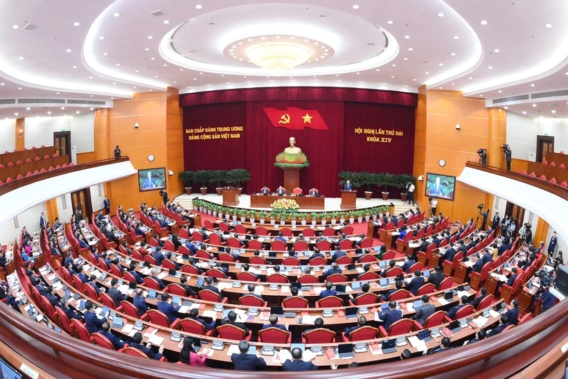 Ngày làm việc thứ nhất Hội nghị lần thứ hai Ban Chấp hành Trung ương Đảng khóa XIV