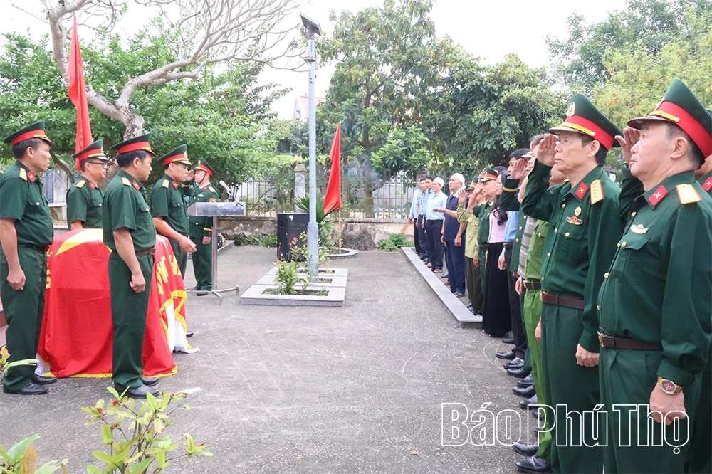 Đón nhận, truy điệu và an táng hài cốt liệt sĩ Vũ Đình Tân