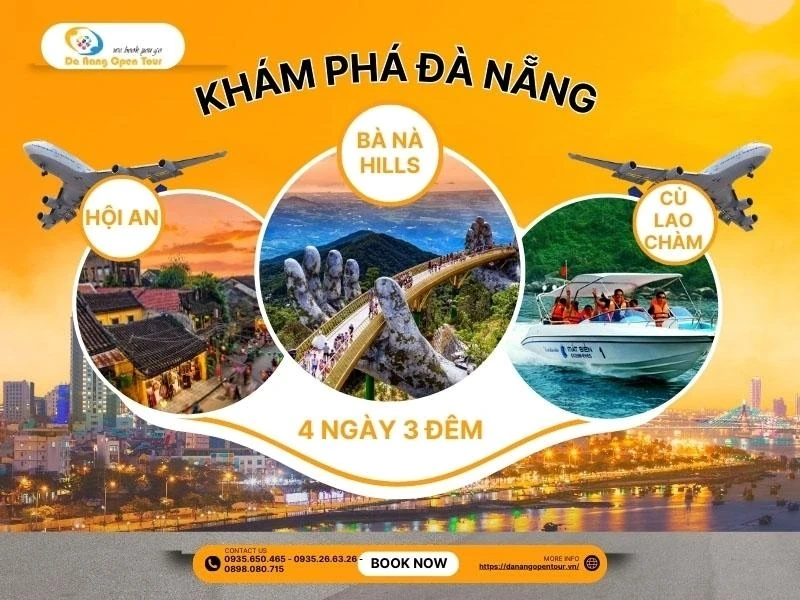 Gợi ý tour du lịch Đà Nẵng 4 ngày 3 đêm đáng trải nghiệm từ danangopentour.vn