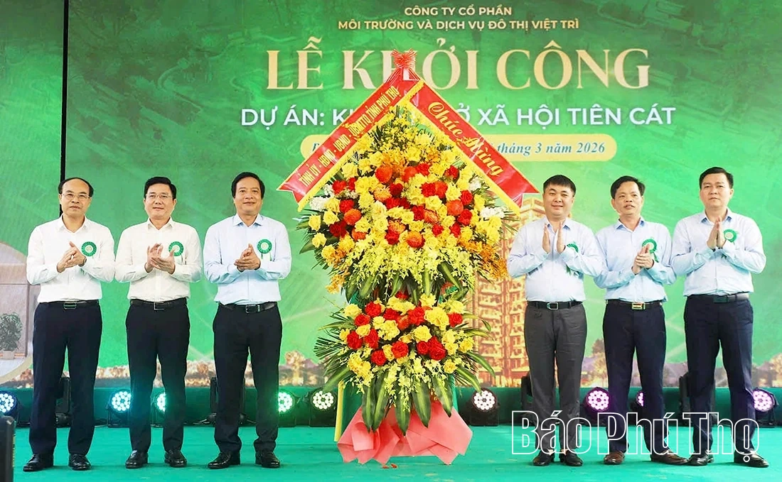 Khởi công Dự án khu nhà ở xã hội Tiên Cát tại phường Thanh Miếu