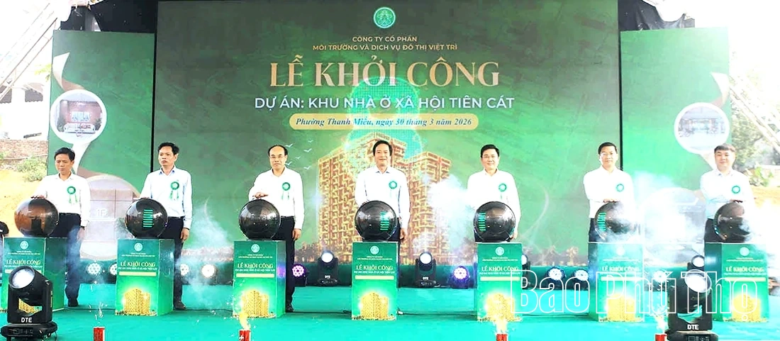 Khởi công Dự án khu nhà ở xã hội Tiên Cát tại phường Thanh Miếu