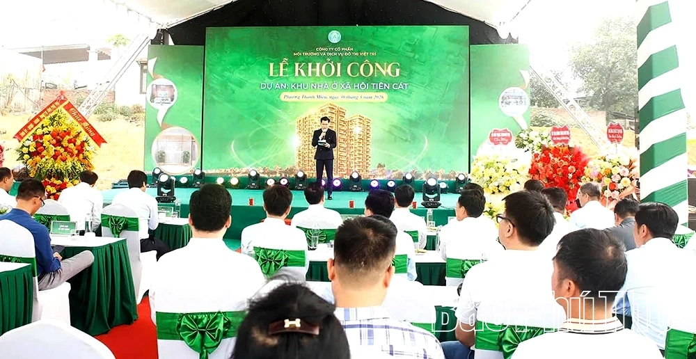 Khởi công Dự án khu nhà ở xã hội Tiên Cát tại phường Thanh Miếu