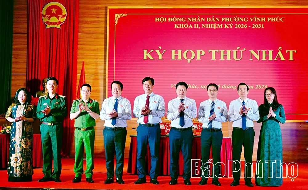 Kỳ họp thứ Nhất, HĐND phường Vĩnh Phúc nhiệm kỳ 2026 - 2031 quyết định nhiều nội dung quan trọng