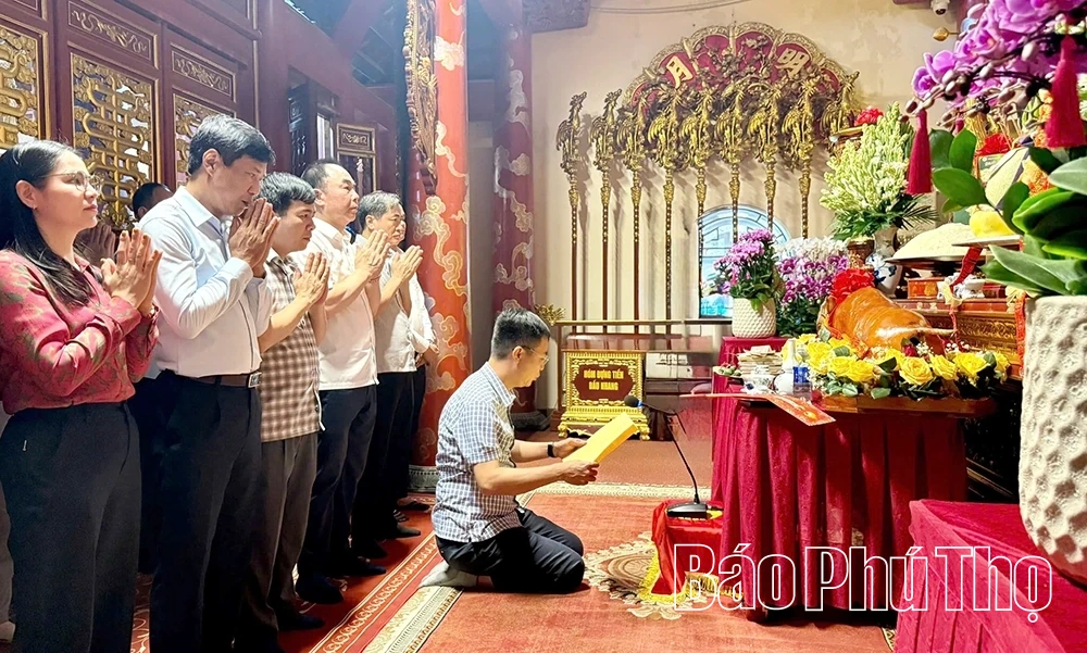 Trang nghiêm lễ cáo trước thềm ngày khai hội chính Lễ hội Tây Thiên Xuân Bính Ngọ