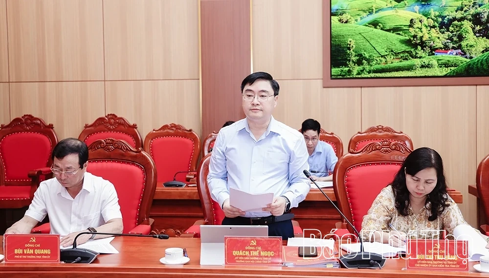 Ban Chỉ đạo phòng, chống tham nhũng, lãng phí, tiêu cực tỉnh họp phiên thứ ba