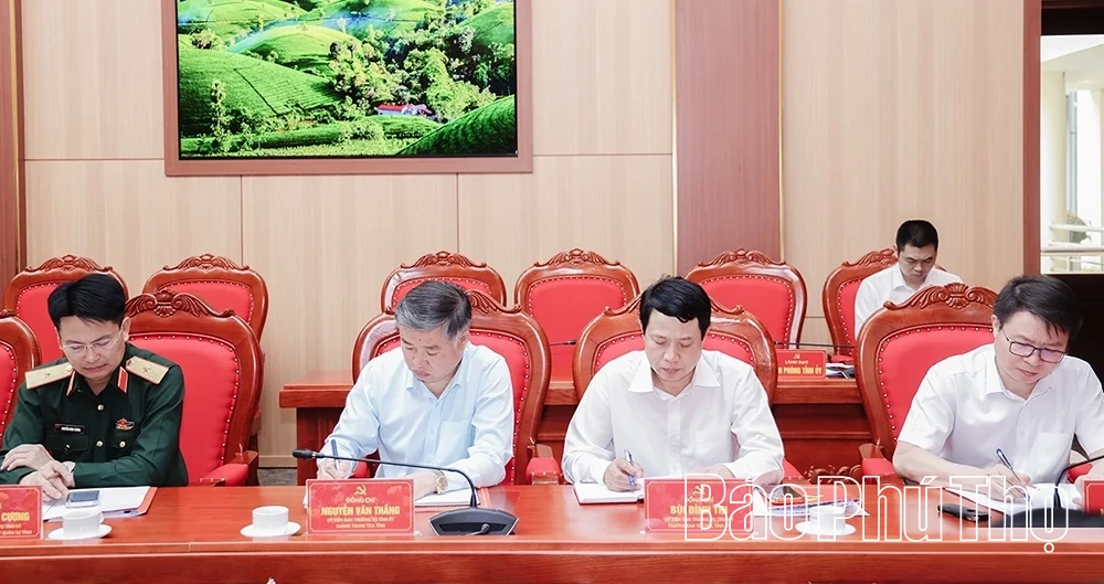 Ban Chỉ đạo phòng, chống tham nhũng, lãng phí, tiêu cực tỉnh họp phiên thứ ba