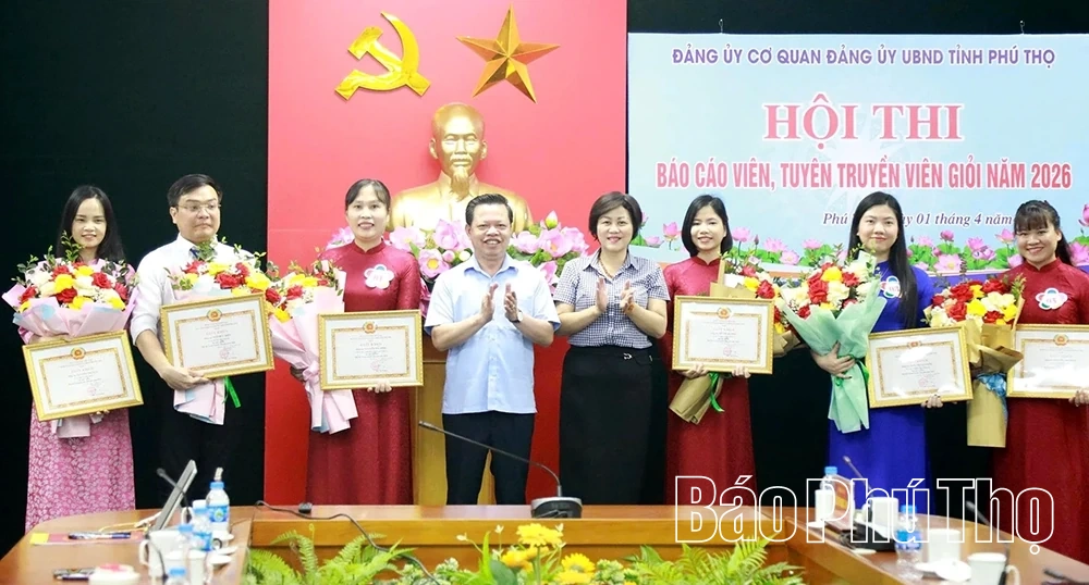 6 thí sinh đoạt giải tại Hội thi báo cáo viên, tuyên truyền viên giỏi