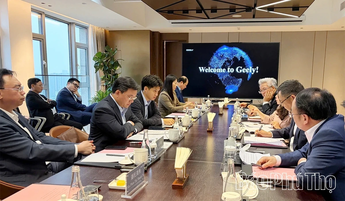 Provincial Chairman Tran Duy Dong Visits and Works with Geely Holding Group